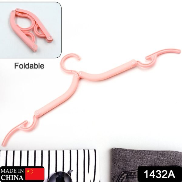 Travel Hangers, Portable Folding Clothes Hangers for Scarves Suits Trousers Pants Shirts Socks Underwear Travel Home Foldable Clothes Drying Rack - Image 2