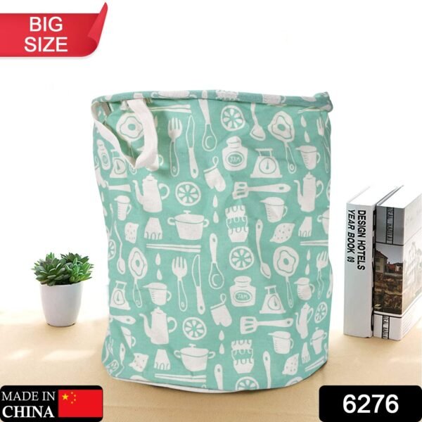 Durable and Collapsible Laundry storage Bag with Handles Clothes & Toys Storage Foldable Laundry Bag for Dirty Clothes. - Image 2