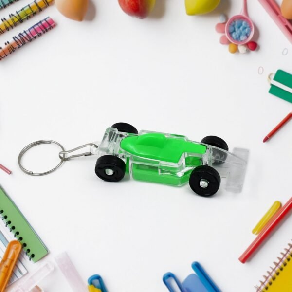 Cars Shape Keychain with On / Off Button LED Flashing Light (1 Pc) - Image 3