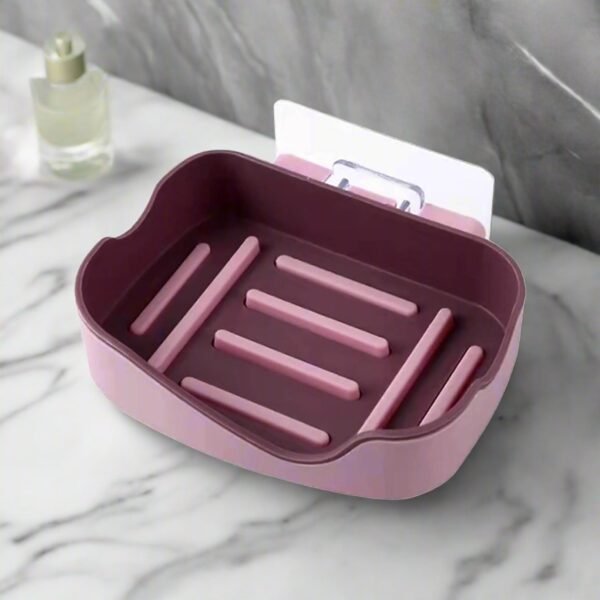 Plastic Soap Dish Holder for Bathroom  (1 Pc)