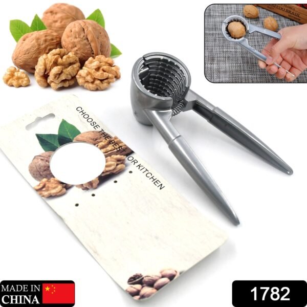 Walnut Cracker, Luxury Die Cast Stainless Alloy Nut Cutter Walnut Clamp Plier Portable Smart Walnut Akhrot Pincers Bottle Opener for Pecans, Almonds, Brazil Nuts - Image 2