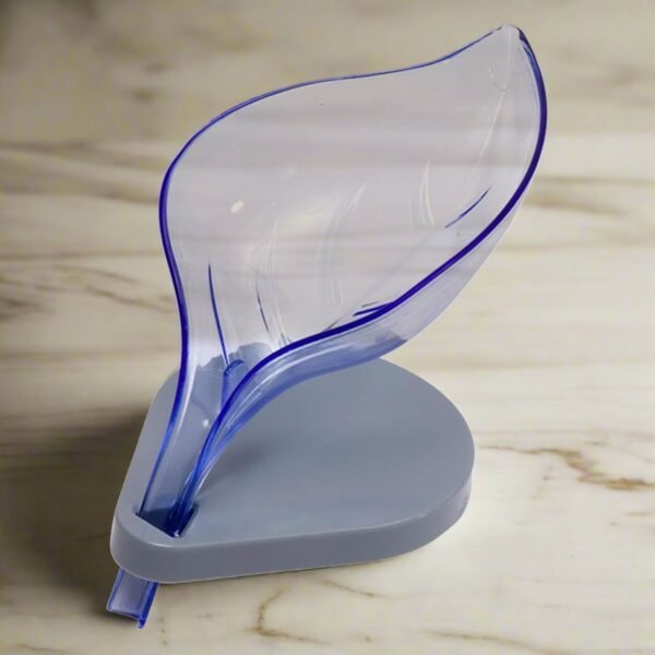 Plastic Leaf Shape Soap Box Self Draining Bathroom Soap Holder(Mix Color / 1 Pc)