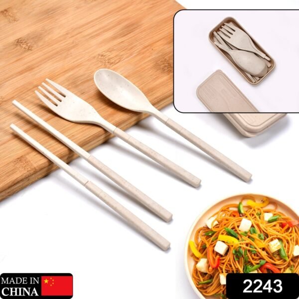 Spoon Fork Chopsticks Set Dinnerware 3PCS / Set Lunch Tableware Detachable Cutlery Portable Travel Kitchen Accessories - Image 2