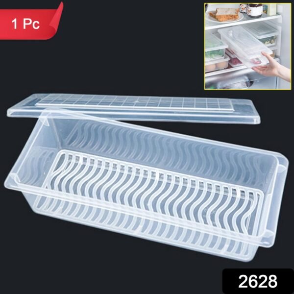 Food Storage Container with Removable Drain Plate and Lid, 1500 ml (Pack of 1 Pc) - Image 2