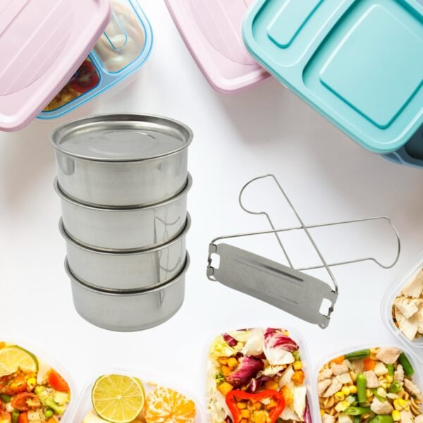 Double Wall Insulated Tiffin with Handle (1 Pc): Stackable, Hot Food Container - Image 5