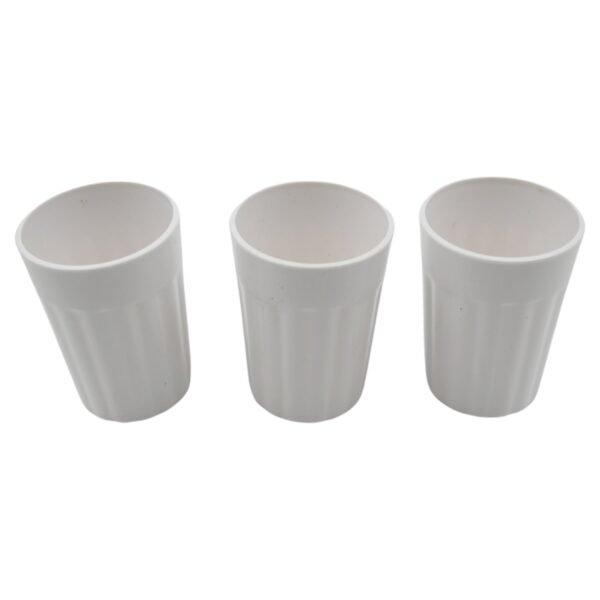 Small Plastic Coffee / Tea Cups Reusable Plastic Cup Mug Lightweight Microwavable Dishwasher Safe Unbreakable Camping Coffee Mugs for Tea Milk Water Juice Tea (3 Pcs Set) - Image 4