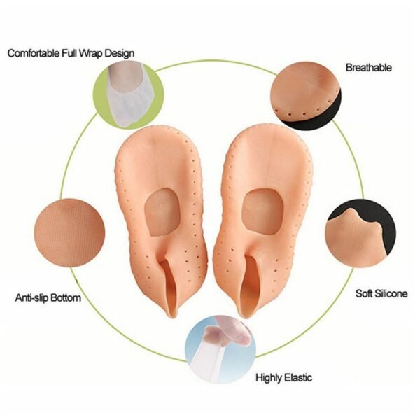 Anti Crack silicone Gel Foot Protector Moisturising Socks - Image 3