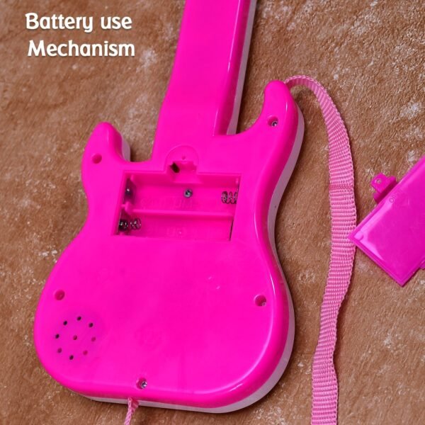 Battery Operated Musical Instruments Mini Guitar Toys and Light for 3+Years Old Kids. - Image 7