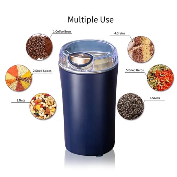 Mini Mixer, Small Blander, Power full Mini Grinder, Electric Coffee Bean Grinder Grinder Machine Portable Grinder for Home and Office. (4 Blade Grinder ) - Image 6