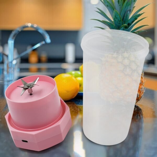 Portable Multifunctional Electric Juicer Cup, USB Juice Maker 6 blade (350 ML) - Image 3