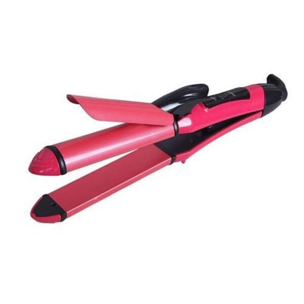 2 in 1 Hair Straightener and Curler Machine For Women | Curl & Straight Hair Iron - Image 4