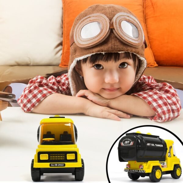 Big Size Heavy Duty Unbreakable Friction Powered with Engine Sound While Running | Non Electric Toy |Tempo Oil - Water Tanker Vehicle Truck for Kids Size - Image 5