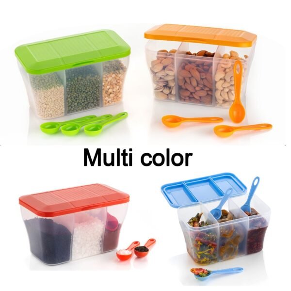 Plastic Square Storage Organiser Container (750ML Capacity) - Image 3