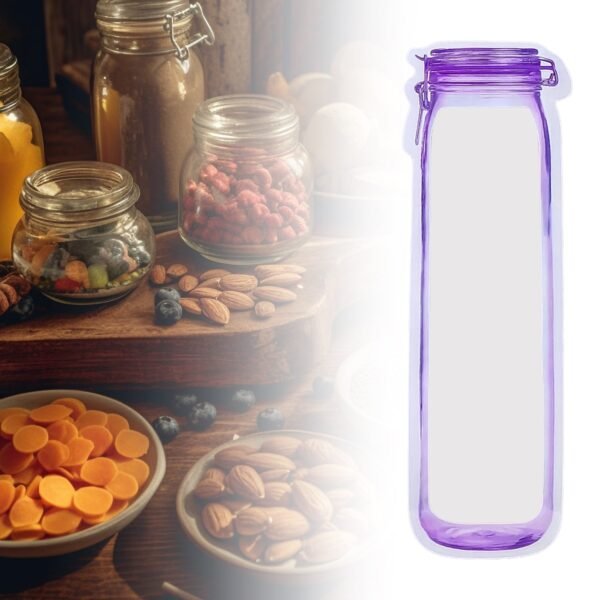 Food Storage Bag Bottles Shape Ziplock Bags Reusable (1 Pc / 500 ML) - Image 4