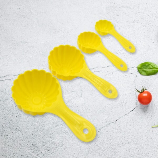 Plastic Kitchen Tool Mould / Ladoo Mould Spoon Ladoo Making Spoon Set for Kitchen Multipurpose, Plastic Ladoo Mold For Making Different Variety of Ladoo (4 Pcs Set) - Image 3