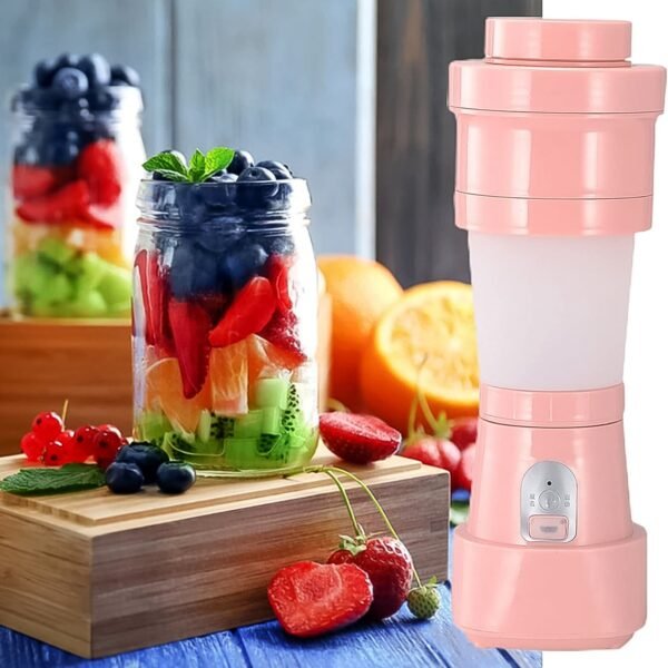 Foldable Electric Juicer, Portable Blender Stainless Steel 6 Blades (500 ML) - Image 6