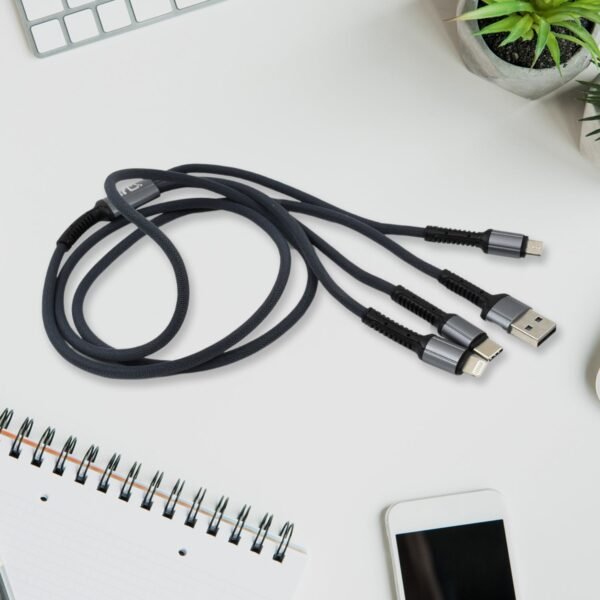 3 in 1 Multi Super Fast Charging Cable (1 Pc / 1200 MM) - Image 4