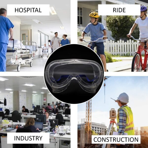 Safety Goggles, Technic Safety Goggles Protection for Classroom Home & Workplace Prevent The Impact of Dust Droplets Gas Protection Glass - Image 5