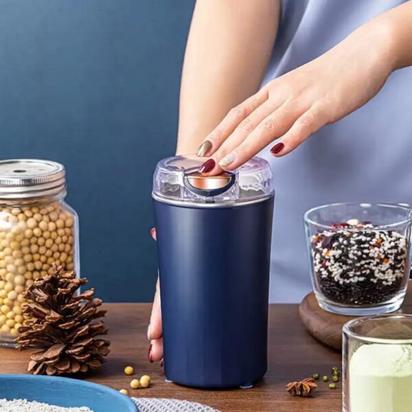 Mini Mixer, Small Blander, Power full Mini Grinder, Electric Coffee Bean Grinder Grinder Machine Portable Grinder for Home and Office. (4 Blade Grinder ) - Image 3