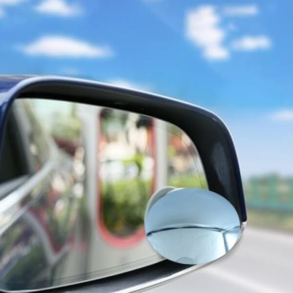 Car Blind Spot Side Mirror Round HD Glass Blind spot Mirror (2 Pc) - Image 3