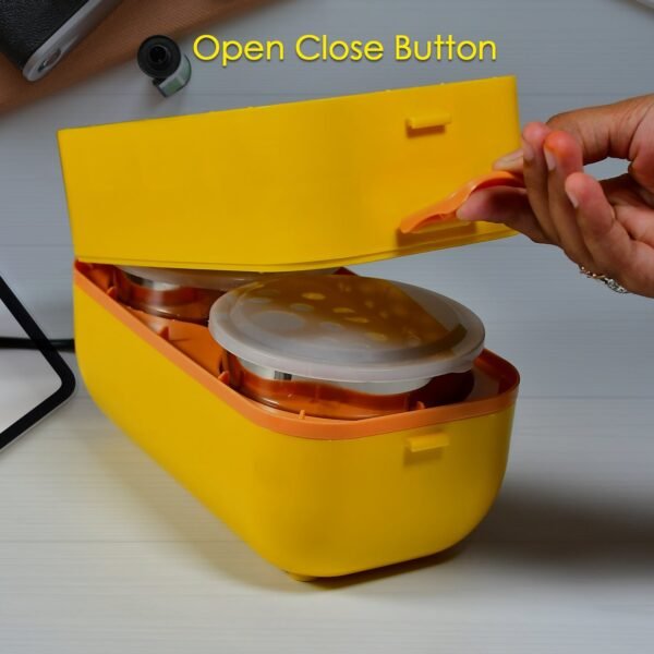 1Layer Electric Lunch Box for Office, Portable Lunch Warmer with Removable 2 Stainless Steel Container. - Image 7