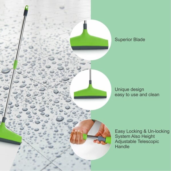 Adjustable Bathroom / Floor Stainless Steel Rod Wiper, Plastic Floor Wiper - Image 7