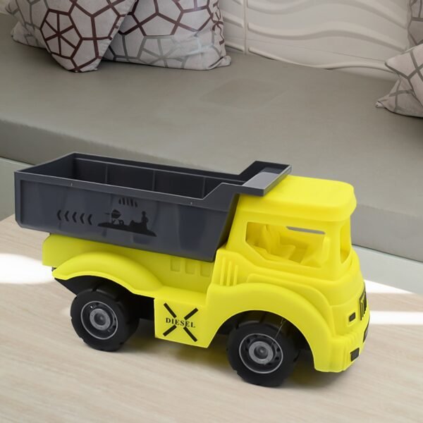 Friction Powered Dumper Toy Truck For Kids | With Opening Container Feature | Strong & Durable Plastic Material | Indoor & Outdoor Play Birthday Gift for Baby Boys & Girls (1 Pc) - Image 5