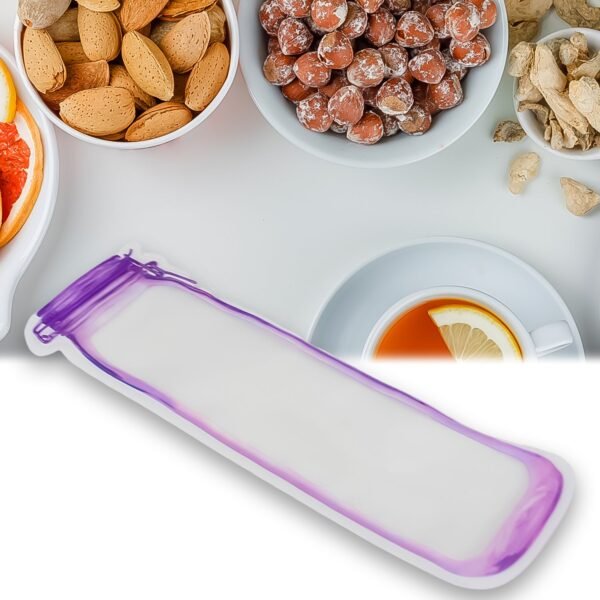 Food Storage Bag Bottles Shape Ziplock Bags Reusable (1 Pc / 500 ML) - Image 3