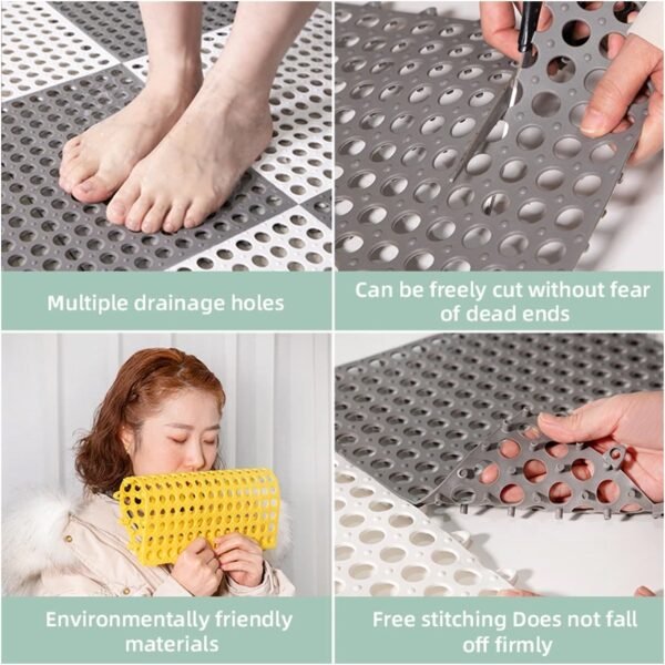 Bath Anti Slip Mat Used while bathing and toilet purposes to avoid slippery floor surfaces. (Pack Of 6) - Image 7