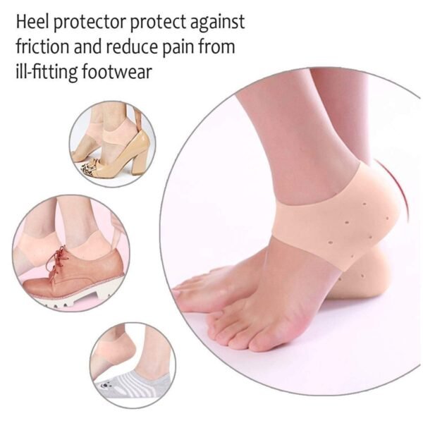 Anti Crack Silicon Gel Heel Moisturizing Socks for Foot Care Men Women (Loose Pack) - Image 5