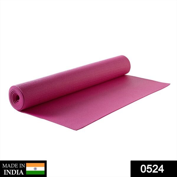 Yoga Mat Eco-Friendly For Fitness Exercise Workout Gym with Non-Slip Pad (180x60xcm) Color may very - Image 2