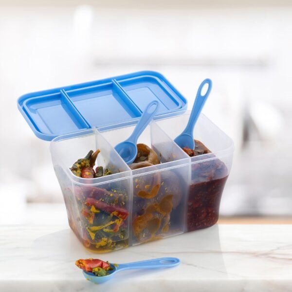 Plastic Square Storage Organiser Container (750ML Capacity) - Image 7