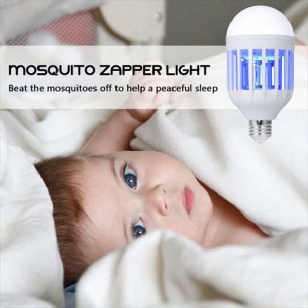 15W  Mosquito Killer Lamp E27 Summer Moths Flying Insects Led Zapper Mosquito Killer Lamp Light Bulb Household - Image 7