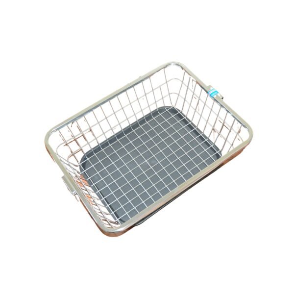 Dish Drainer Rack  With Drip Tray Stainless Steel Dish Drainer Rack with Drip Tray, Utensil Drying Stand for Kitchen Plate Rack Bartan Basket for Kitchen Utensils/Dish Drying Rack with Drainer/Bartan Basket/Plate Stand ( 57 x 45 x 19 cm) - Image 5