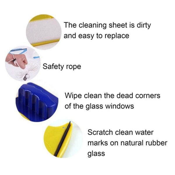 Window Cleaner Double-Side Glazed Two Sided Glass Cleaner - Image 7