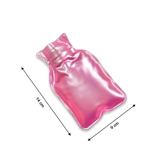 Simple Pink small Hot Water Bag with Cover for Pain Relief, Neck, Shoulder Pain and Hand, Feet Warmer, Menstrual Cramps. - Image 5