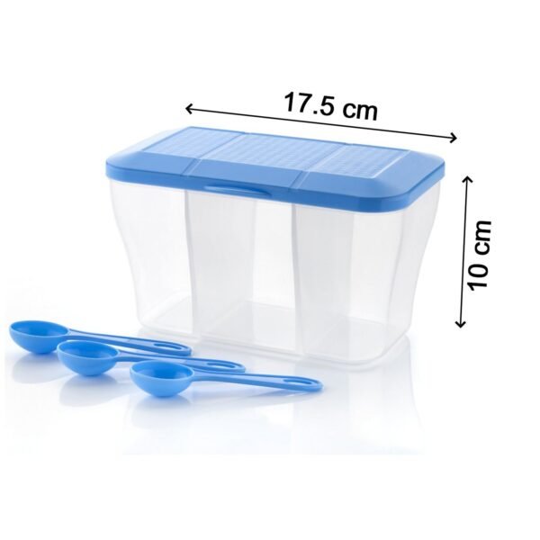 Plastic Square Storage Organiser Container (750ML Capacity) - Image 5