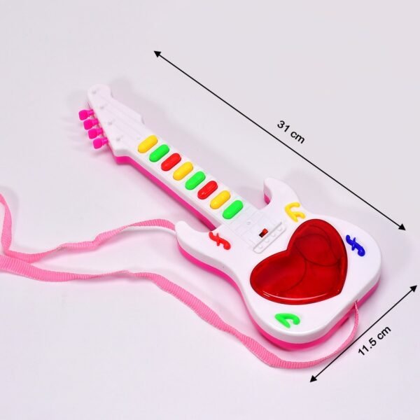 Battery Operated Musical Instruments Mini Guitar Toys and Light for 3+Years Old Kids. - Image 6