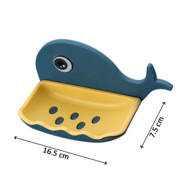 Fish Shape Double Layer Adhesive Waterproof Wall Mounted Soap Bar Holder Stand Rack for Bathroom Shower Wall Kitchen - Image 7