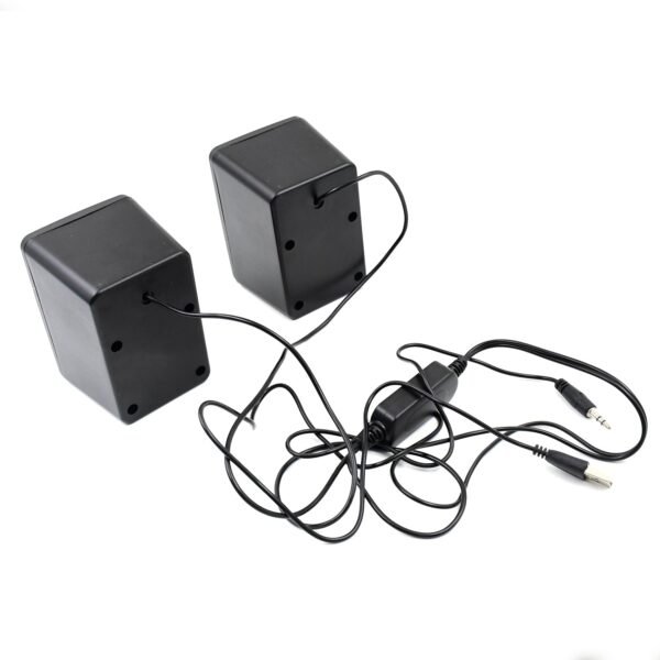 RGB Desktop Speakers, Plug, and Play USB Powered Speaker (2 Pc Set) - Image 5