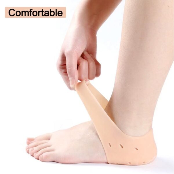 Anti Crack Silicon Gel Heel Moisturizing Socks for Foot Care Men Women (Loose Pack) - Image 6