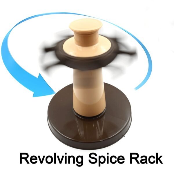 Revolving Spice Rack, 8 Spice jars with 120 ml, Condiment Set - Image 3