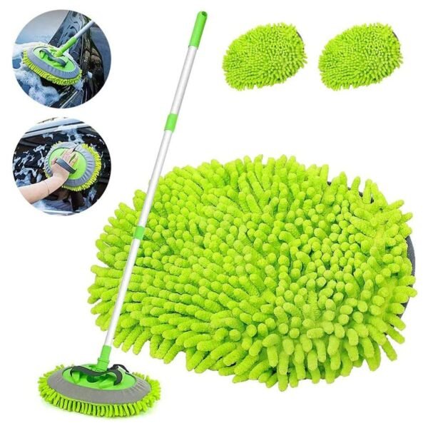 Car Duster Microfiber Flexible Duster Car Wash | Car Cleaning Accessories | Microfiber | brush | Dry / Wet Home, Kitchen, Office Cleaning Brush Extendable Handle - Image 4