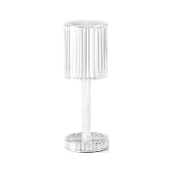 Crystal Table Lamp , Touch Control Atmosphere Nightstand Lamp With USB Charging Line - Image 4