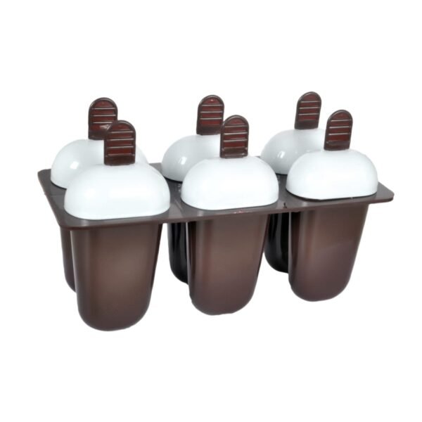 Plastic Ice Candy Maker Kulfi Maker Moulds Set with 6 Cups (Multicolour) - Image 4