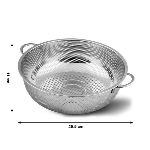 Stainless Steel Rice Vegetables Washing Bowl Strainer Collapsible Strainer. - Image 6