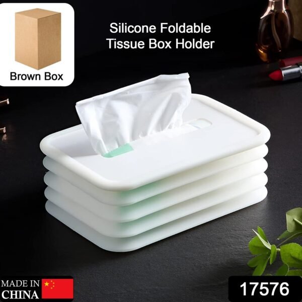 Tissues Holder Silicone Simple Tissue Box Tissues Cylinder Tissues Cube Box Tissue Holder for Bathroom Office Car Bedroom for Bathroom Room Office Car - Image 2