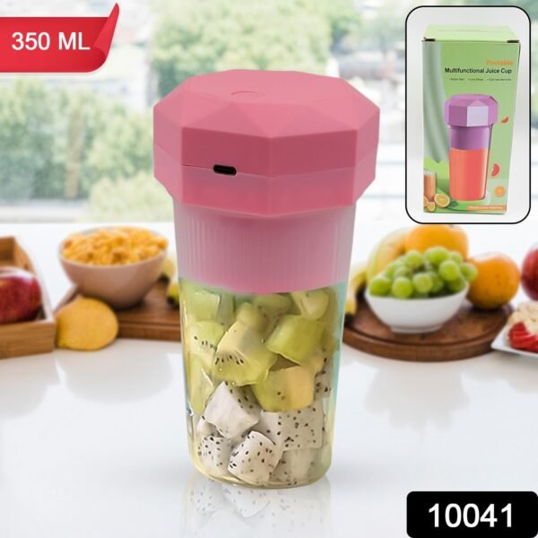 Portable Multifunctional Electric Juicer Cup, USB Juice Maker 6 blade (350 ML) - Image 2