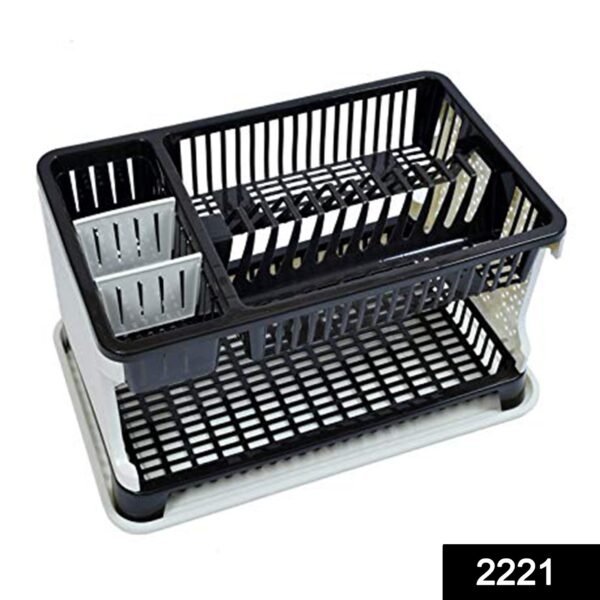 Kitchen Organizer Rack with Water Storing Tray / Dish Rack - Image 2