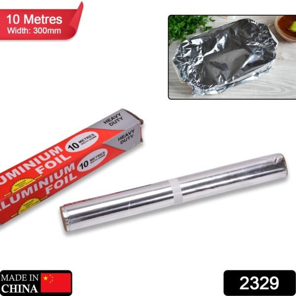 Aluminum Foil Roll Heavy Duty Non Stick Thick Aluminum Foil Sheet Baking Grilling Tool (10mX300mm) - Image 2